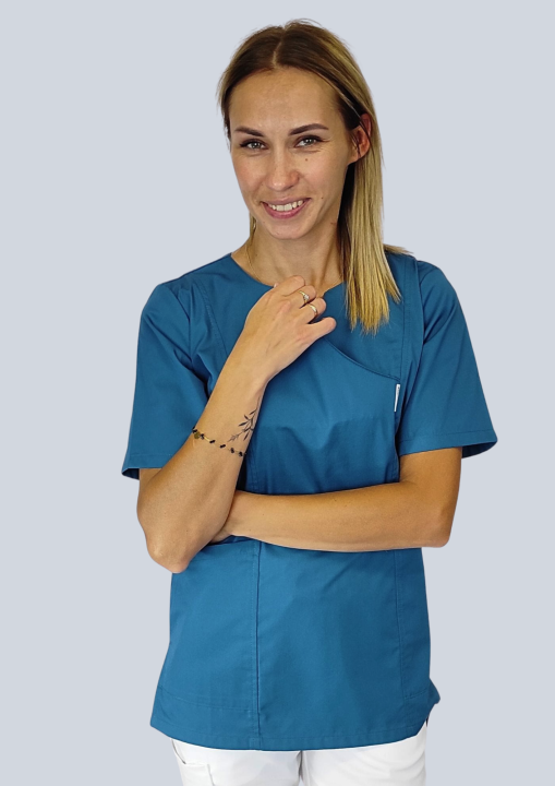 _bluza medyczna kosmetyczna  zielona.png