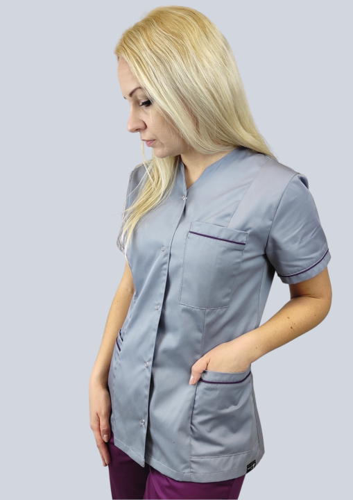 ŻAKIET MEDYCZNY z elasanem szary.png