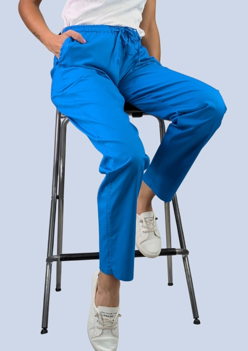 spodnie medyczne damskie  Flexi  royal z elastanem .png