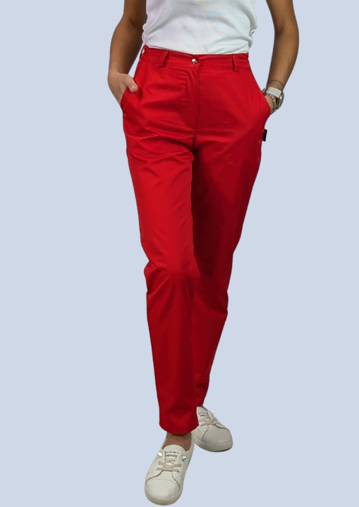 spodnie medyczne  damskie slim  czerwone.png