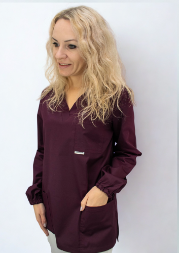 _bluza medyczna damska  burgund.png