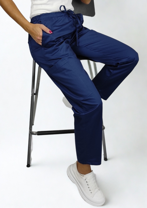 Spodnie medyczne damskie activ granat.png