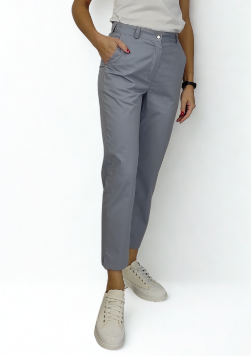 Spodnie medyczne damskie gaya flex szary.png