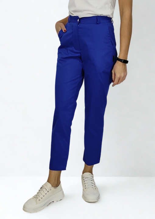 Spodnie medyczne damskie gaya flex szafir.png
