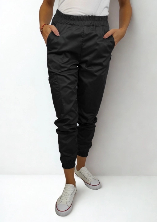 Spodnie medyczne damskie jogger dynamic czarny.png