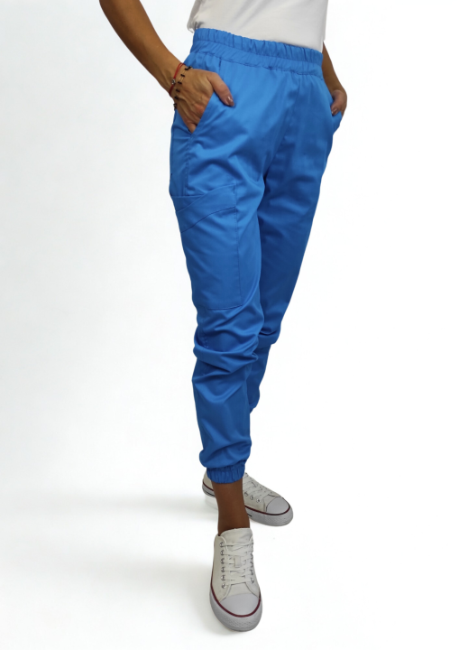 Spodnie medyczne damskie jogger dynamic royal.png