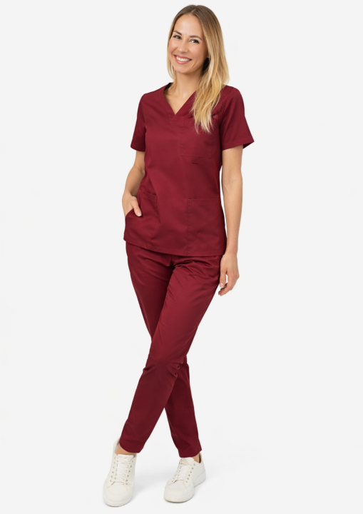 komplet medyczny damski  bordowy (1).png