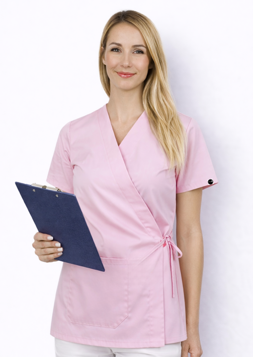 _kimono medyczne bluza kosmetyczna pudrowy róz.png