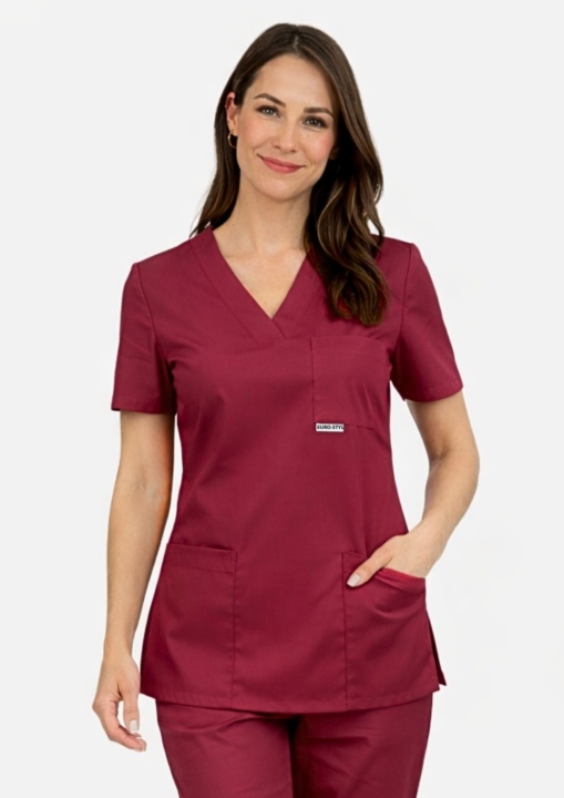 bluza-medyczna-damska-bawełniana-elastyczna-bordowa-uro-styl.jpg