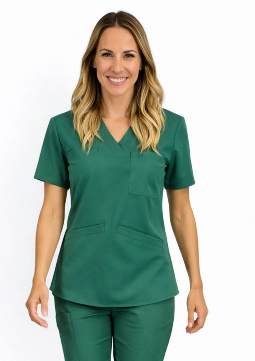 bluza-medyczna-damska-wiskoza-zieleń-rozciagliwa-euro-styl.jpg