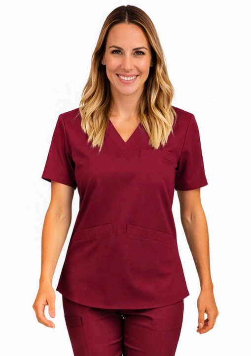 bluza-medyczna-damska-wiskoza-bordo-rozciagliwa-euro-styl.jpg