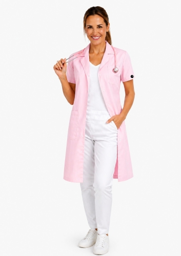 fartuch-medyczny-damski-kolnierz-róż