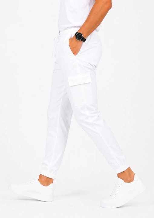 spodnie medyczne-meskie-jogger-bawełna-elastan- białe-euro-styl.jpg