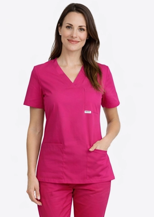 bluza-medyczna-damska-bawełniana-elastyczna-malinowa-euro-styl.jpg