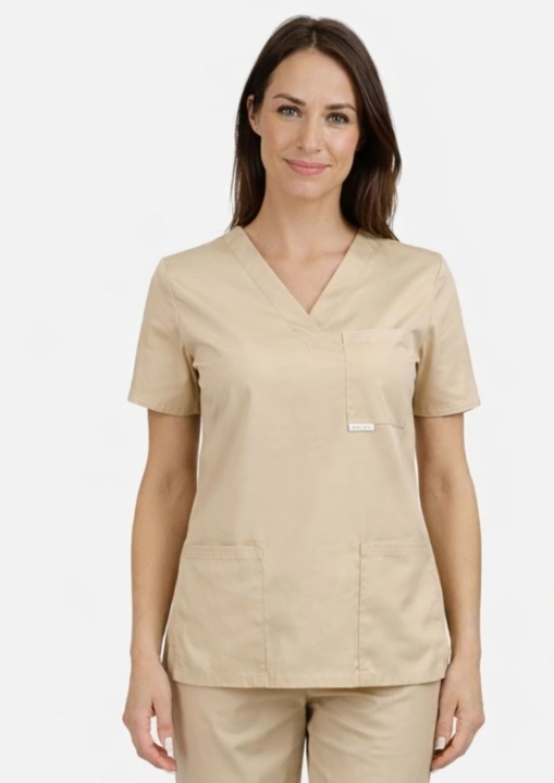 bluza-medyczna-damska-bawełniana-elastyczna-bezowa-uro-styl.jpg