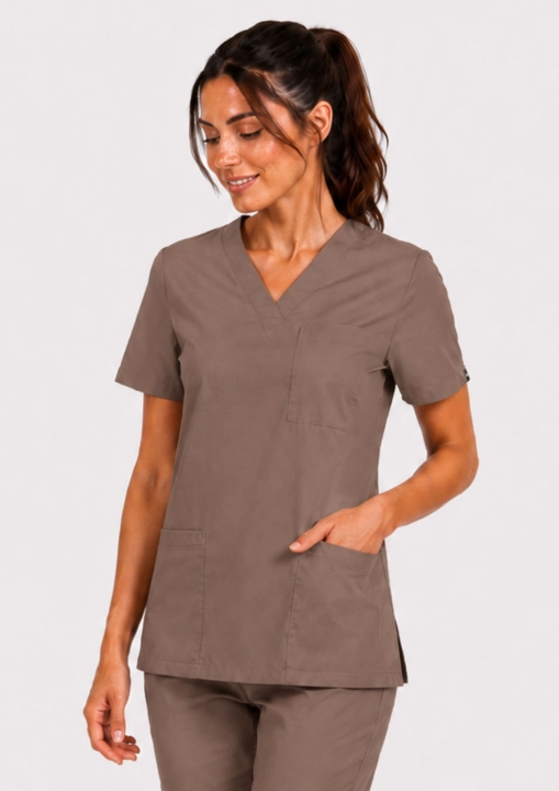 bluza-medyczna-damskia-bawełna-elastan-cappucino-euro-styl.jpg