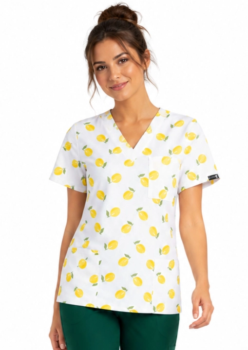 bluza-medyczna-damska-bawełna-owoce-cytryny-euro-styl.jpg