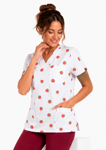 bluza-medyczna-damska-bawelna-owoce-truskawka-euro-styl.jpg