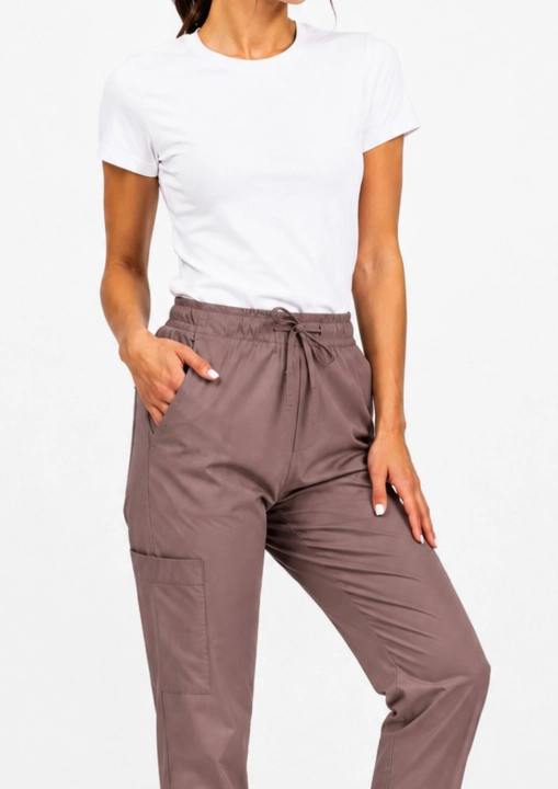 spodnie-medyczne-bawełniane damskie-elastan-cappuccino-euro-styl (3).jpg